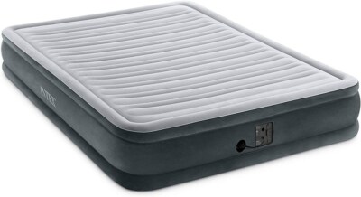 INTEX QUEEN Comfort Dura-Beam Airbed Internal Electric Pump Bed Height Elevated