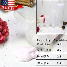 15/30/50/100ml Empty Frosted Travel Size Cosmetic Lotion Tube Flip Cap Bottle