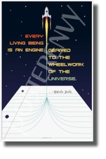 Every Living Being is an Engine 2 - NEW Classroom Motivational Tesla POSTER