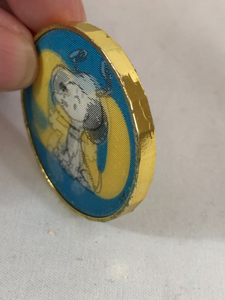 Classic 3D Button Coin Snoopy Celebrate Peanuts 60 Years Limited