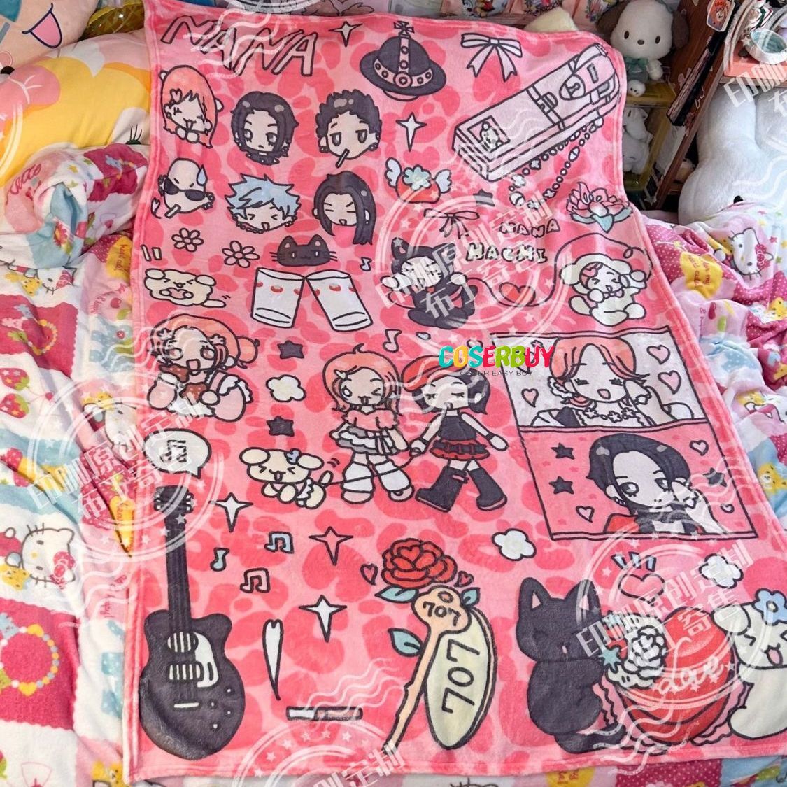 2025 NANA Komatsu Nana Oosaki Nana Plush Blanket Room Nap Blanket