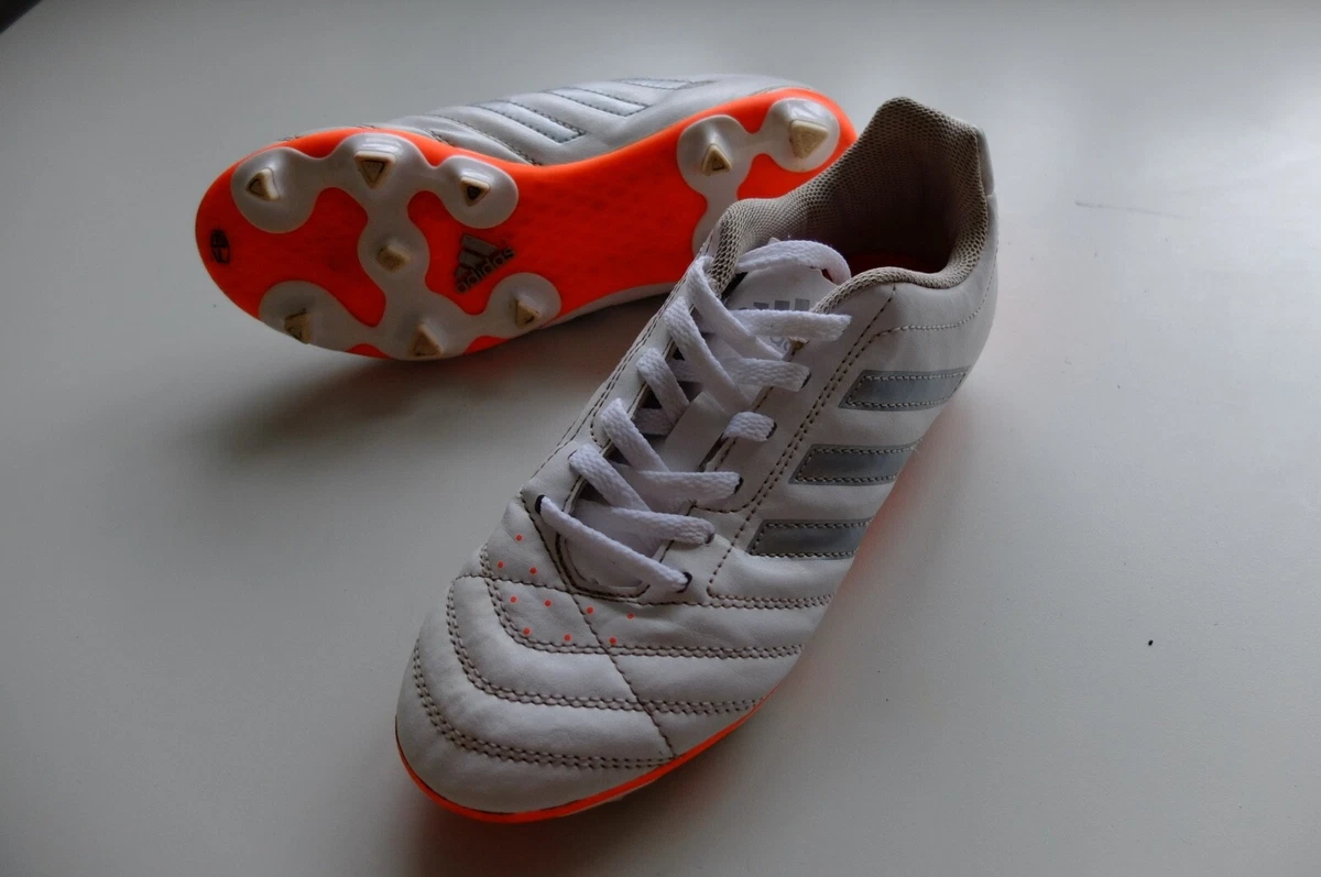 Adidas Mens Goletto moulded plastic FG football boots UK 3 white 2015