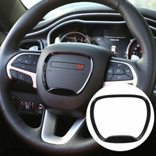 Cubierta de moldura de calcomanía adhesiva para moldura de volante para Dodge Durango 2014 hasta negra