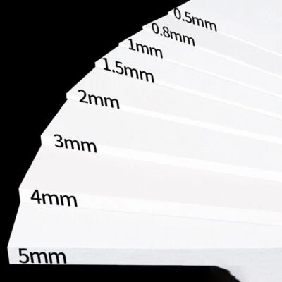 Weiße ABS Kunststoffplatte-Stärken 0,5mm 1, 1,5,2 ,3 ,4, 5mm Kunststoffplatte - Bild 1 von 4