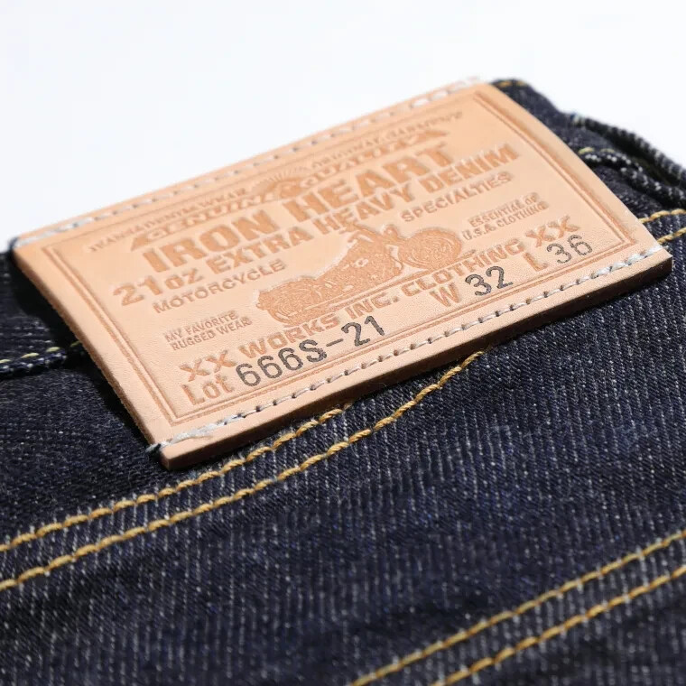IRON HEART 666S-21 Slim Straight jeans 21oz Selvedge 