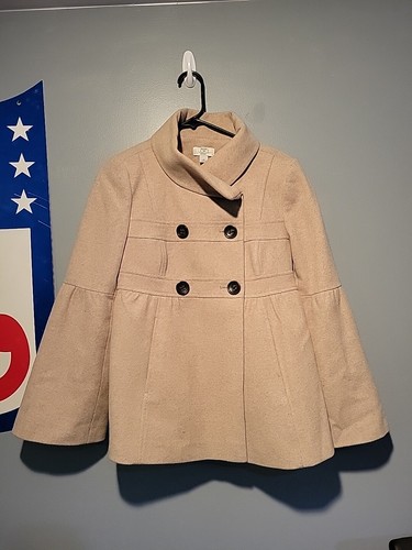 Pull Femme Ann Taylor LOFT Beige, Taille M, 100% Coton, Encolure V