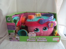 LeapFrog Shapes and Sharing Picnic Basket Learning and Educational Toy NEW