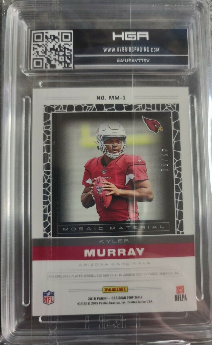 2019 Obsidian Kyler Murray Rookie Mosaic Etch Orange /50 MM1 HGA 9