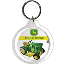 John Deere 110 garden farm tractor keychain keyring yard lawnmower part FOB