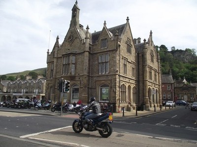 Photo A2 Settle Town Hall Meeting place for bikers on Sundays. c2012