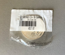 2000 Great Britain Silver Britannia, 1oz .999 Fine Silver, Uncirculated