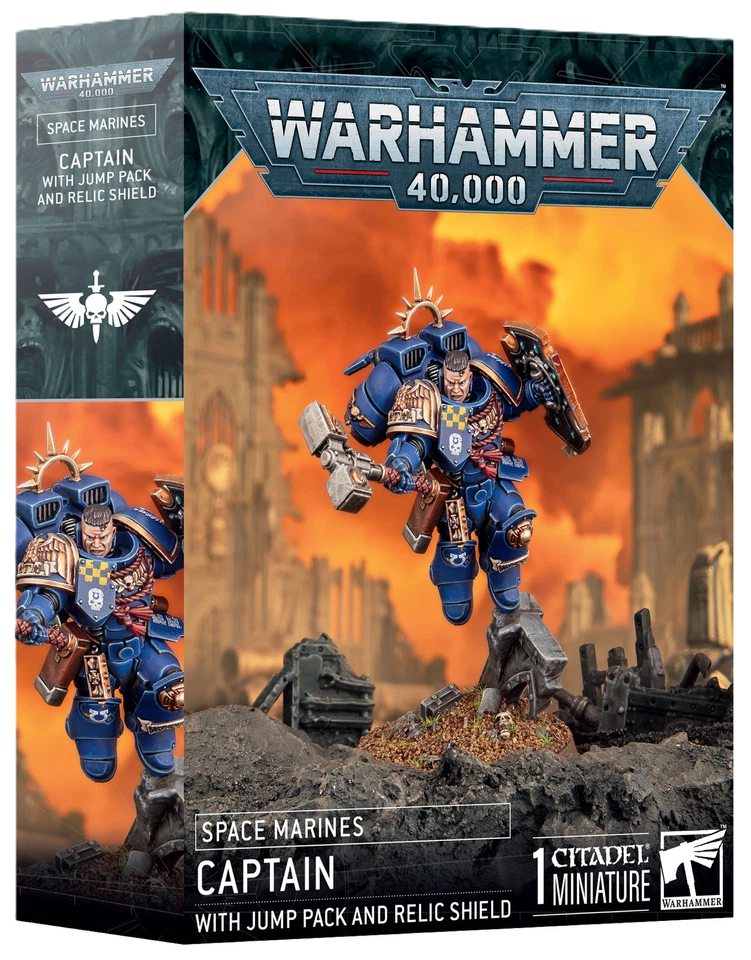 Space Marines: Captain w/ Jump Pack & Relic Shield Warhammer 40K ПРЕДПРОДАЖА 10/25
