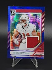 2024 Panini Donruss Optic - Donruss Threads Michael Wilson #DTB-MWN Blue...