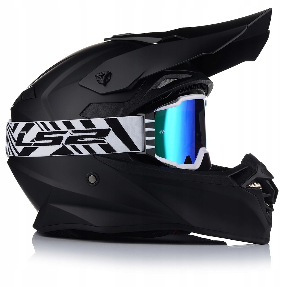 Casco Moto | VITO TIVOLI | Moto Quad ATV Enduro Offroad Motocross + Occhiali Cross foto 4