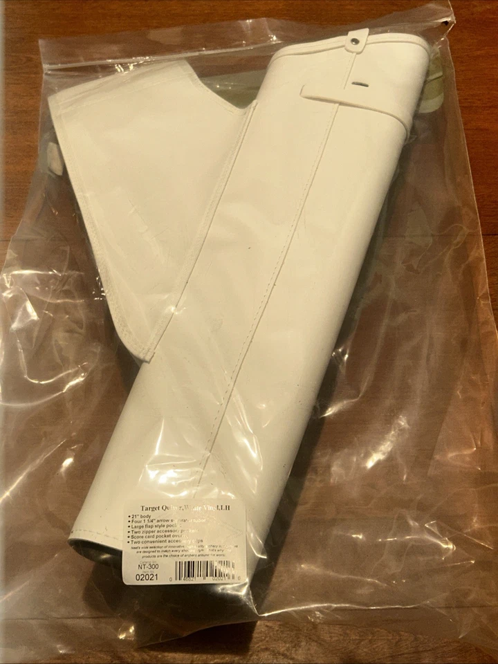 NEET 🔥 Cinturón de cadera de cuero blanco flecha aljaba objetivo EE. UU. tiro con arco para zurdos $112 Foto 4 de 4