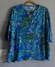 HIGH FIFTH Tops Blouse Women's XL Rayón, Very Soft, Spandex,20 Inch Of Armp...