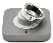 Oura Ring 4 - Titanium - Size 9 - Silver - HEAVILY SCRATCHED