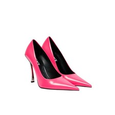 NIB Versace Pin Point Pump EU 39 US 9 Pink Leather Pointed Toe Stiletto $1,325