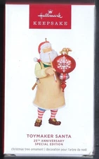2024 Hallmark Toymaker Santa 25th Anniversary Special Edition Ornament Limited