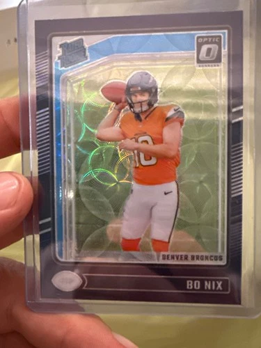 2024 Panini Donruss Optic - Rated Rookie Bo Nix #209 Purple Scope Prizm (RC)