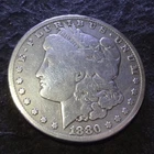 1880-CC Morgan Silver Dollar - Solid VG details key from the Carson City mint