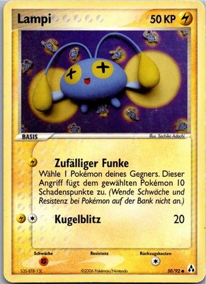 Pokémon Lampi 50/92 EX Legend Maker 2006