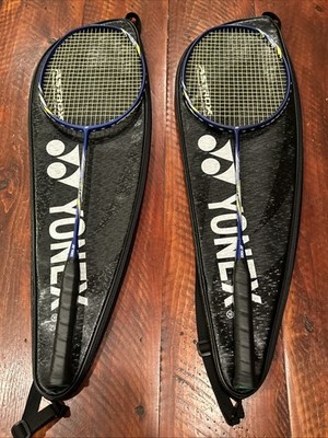 2 Yonex Badminton Racquet Voltric Lite 20i Strung Blue w/ Case New?