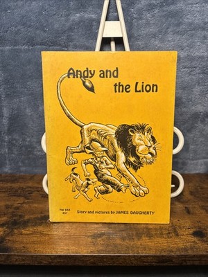 Andy And The Lion James Daugherty 1st Printing 1967 RARE Vintage Paperback GOOD!