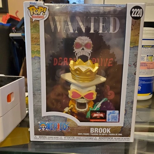 Funko Pop One Piece Wanted Poster Brook #2220 - TargetCon Exclusive - In Hand