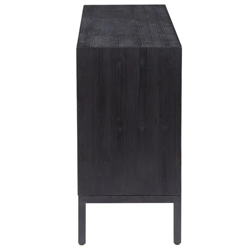 Uttermost 24916 Aiken 44"W Fir Accent Cabinet - Dark Ebony - Picture 4 of 9