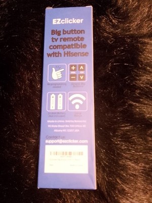 EZclicker Big Button Universal TV Remote for Seniors - Works with Major Brands