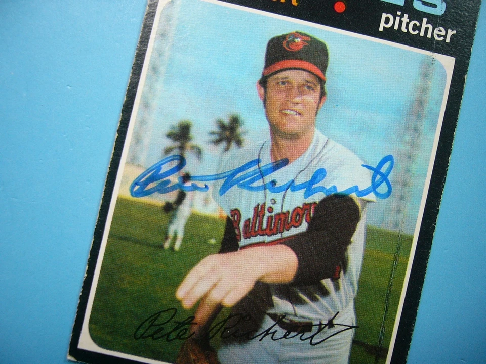 1971 O-PEE-CHEE MLB BASEBALL CARD #273 PETE RICHERT VG+ NICE AUTOGRAPH AUTO OPC - Image 3 of 3