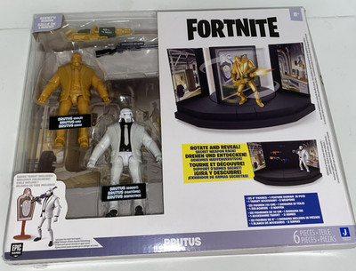 Fortnite Collectors Set - Gold Brutus & Ghost Brutus Agents Room Jazwares Sealed