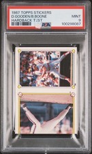 1987 Topps Stickers Bob Boone/Dwight Gooden / PSA 9