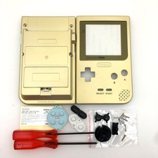 Newest Golden Full Housing Shell Case Cover Kits For Game Boy Pocket GBP Console