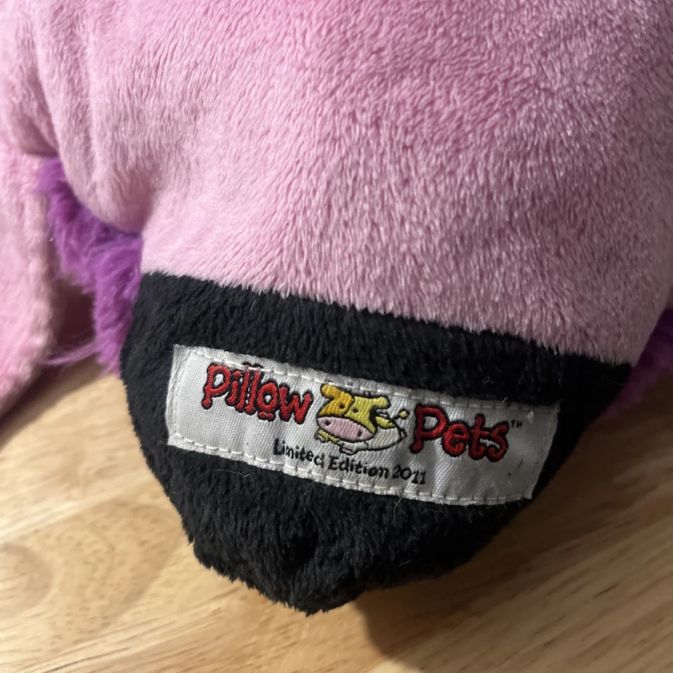  Limited 2011 Edition Pillow Pets 11 Inch Pee Wees Purple Pink Dreamy Ladybug - Image 3 of 4