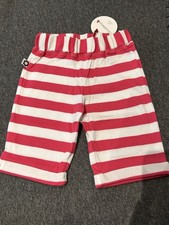 Pink And White Striped Trousers By Olive And Moss 0-6 Months 100% Cotton