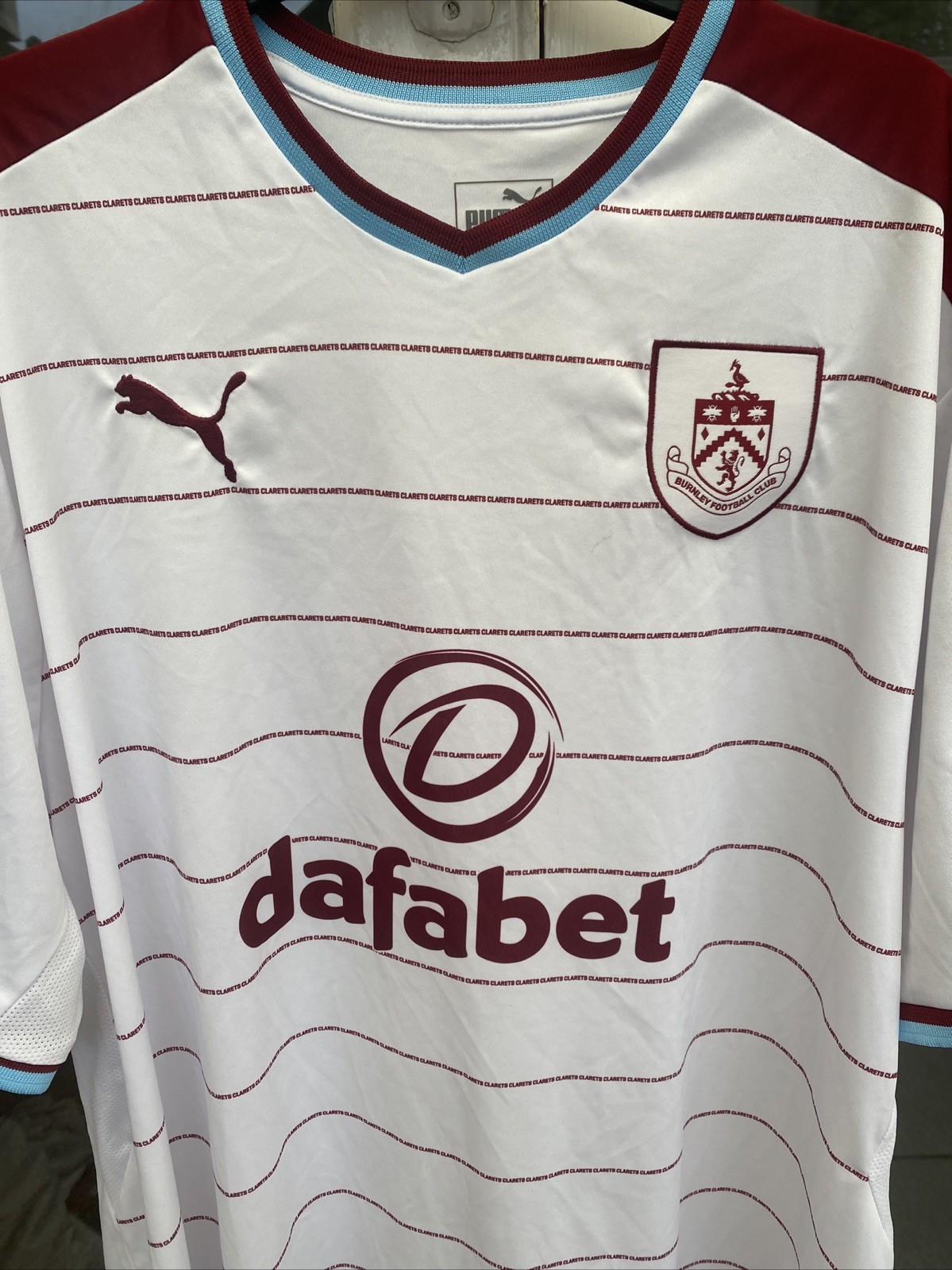 Burnley 2017/2018 Away Football Shirt- Puma- Size XXXXL thumbnail 2
