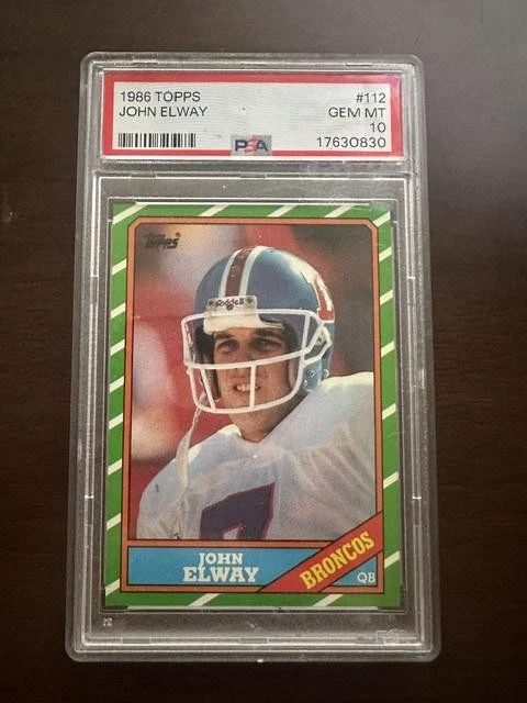1986 Topps #112 John Elway PSA 10