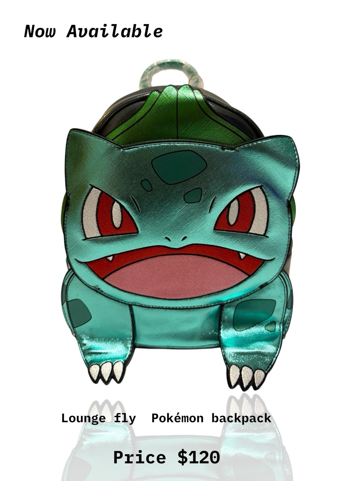 Mochila Loungefly Pokémon Bulbasaur Mini Imitación Cuero Verde/Negro