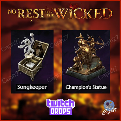 No Rest for the Wicked - Songkeeper + Champion's Statue - Twitch Drops