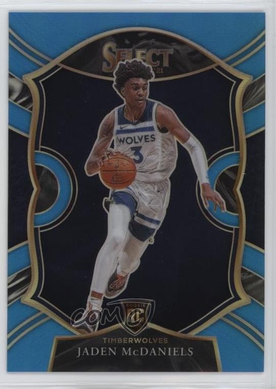 2020-21 Panini Select Concourse Light Blue Prizm 10/299 Jaden McDaniels #88 1ey4