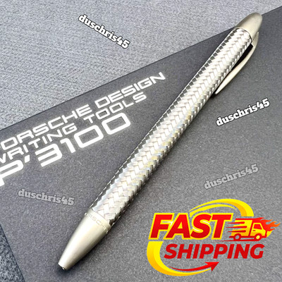 Bid Porsche Design Tec Flex P3100 Braided Weave Ballpoint Pen New Gift 