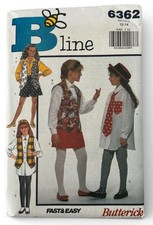 Butterick Sewing Pattern 6362 Preppy Schoolcore Shirt Skirt Y2K Girls 12 14 UC