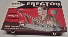 1958 A.C. Gilbert Erector Set # 10052 Rocket Launcher Set