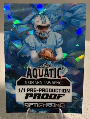 Neimann Lawrence 2025 Leaf Optichrome 1/1 Pre Production Proof Aquatic Ice   
