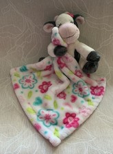 Little Miracles SWEET SNUGGLES Cow Plush Lovey Baby Blanket Flowers Costco
