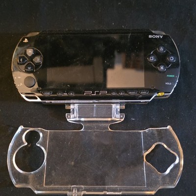 Sony PSP-1001 Handheld Console Black Wi-Fi Clear Protective Case