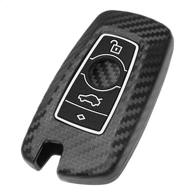 TANGSEN Smart 3 & 4 Button, Black Silicone & 3D Carbon Fiber Emboss ABS 