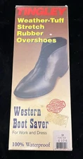 Vintage Tingley Western Boot Saver Men's Size Small 6.5 - 8 Black Waterproof